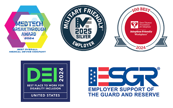 MEDTECH Breakthrough Award 2024 | Military Friendly Employer 2024 | Adoption Friendly Workplace | MEDTECH Breakthrough Award 2024 | DEI 2024 | ESGR