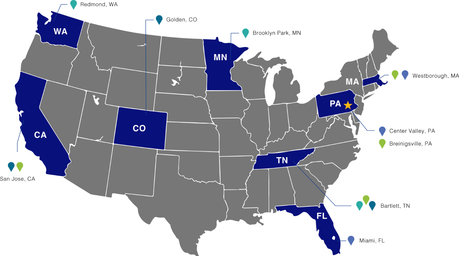 United States locations