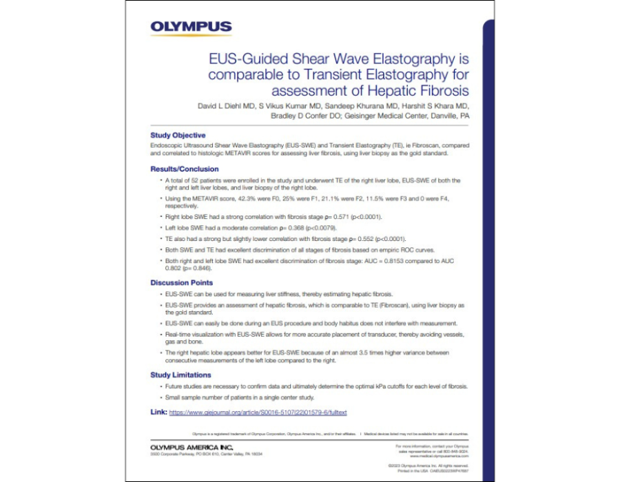 EUS guided shear wave